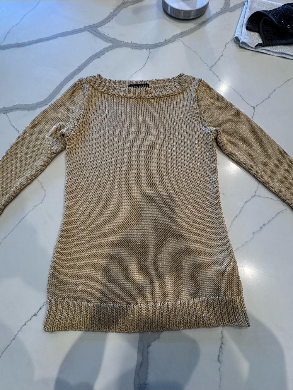 Ralph Lauren Black Label - Gold/Metallic Knit Sweater - Size L